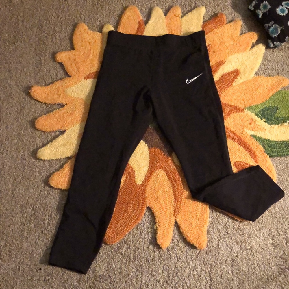 Nike, cropped leggings with open sides